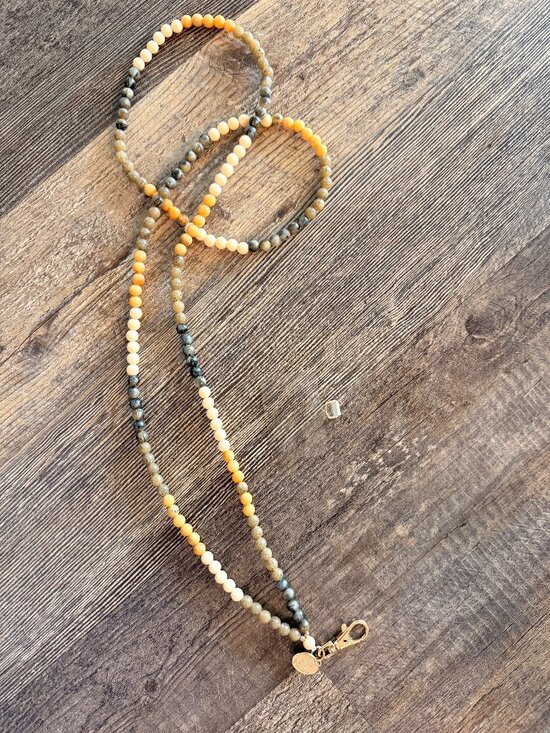 Anthropologie Accessories - Anthropologie Neutral Beaded Crossbody Phone Chain -- Never used